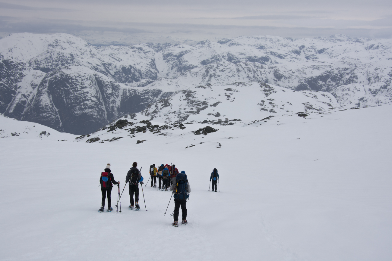 Utsikt mot fjell og fjorder