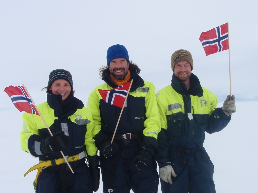 Norwegian Consitution Day 17.may 2015 at 81. degree north. Photo:Mats Granskog (Norwegian Polar Institute) 