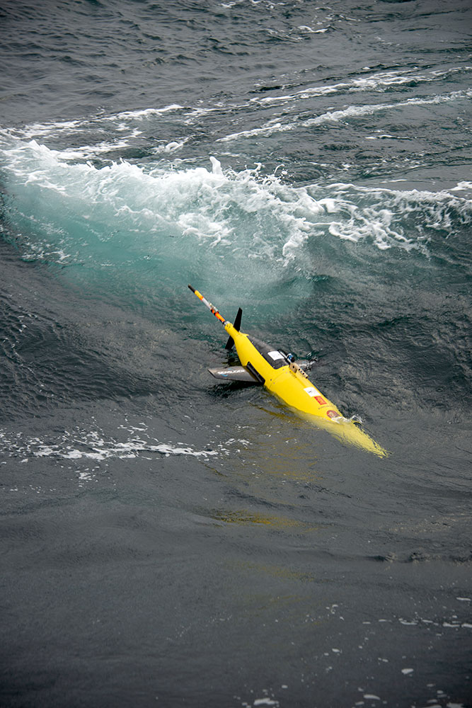 Sjøglideren er frisett og klar for oppdrag i havet. Foto: Rudi Caeyers