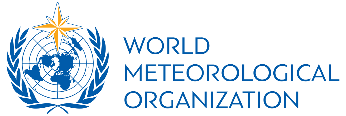 Logo for World Meteorological Organization (WMO), Verdens meteorologiorganisasjon.
