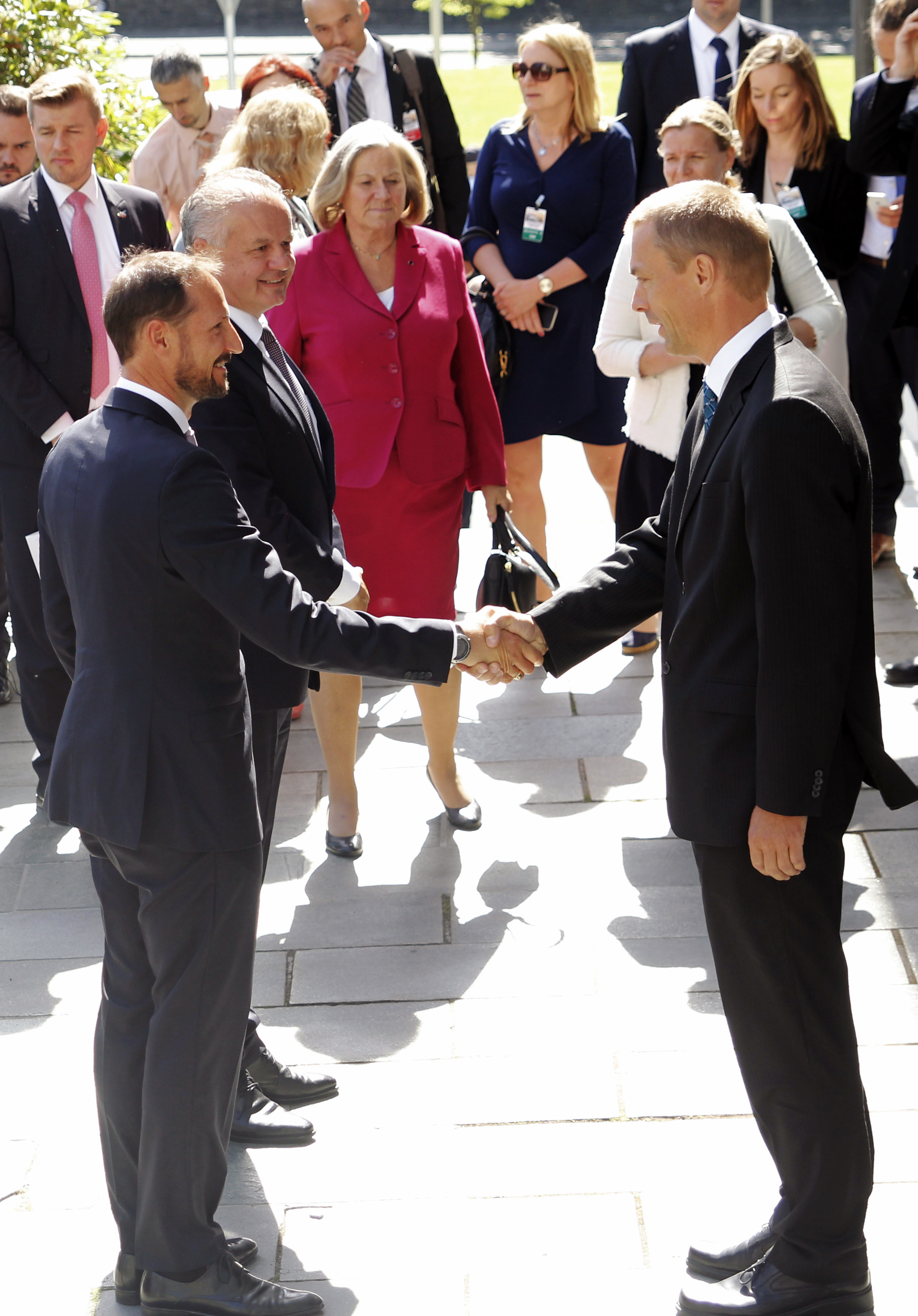 Tore Bjerknes ynskte Slovakias president Andrej Kiska og H.K.H. Kronprins Haakon velkomen til Bjerknessenteret