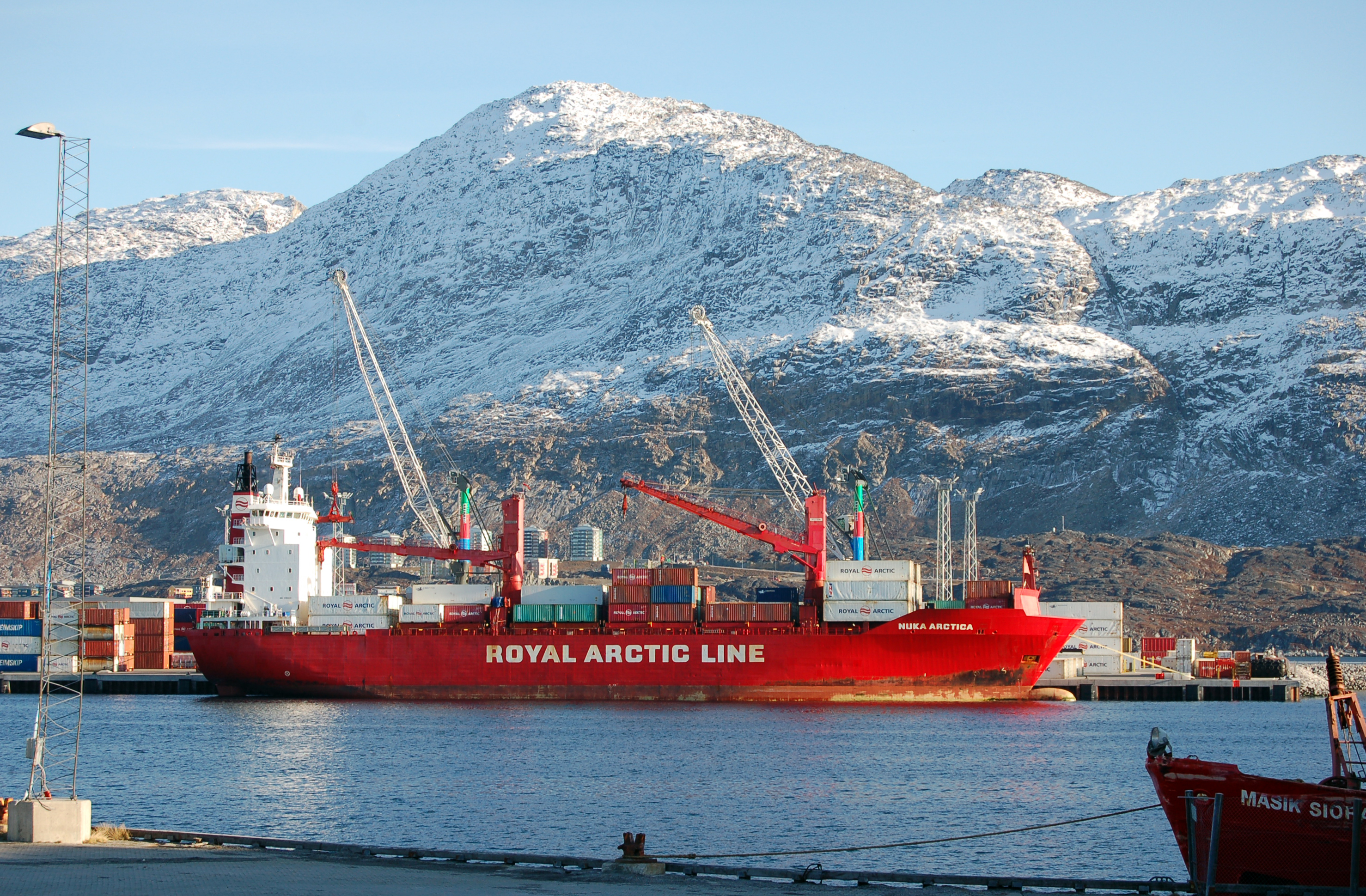 Ombord på containerskipet Nuka Arctica måles klimagasser i havet
