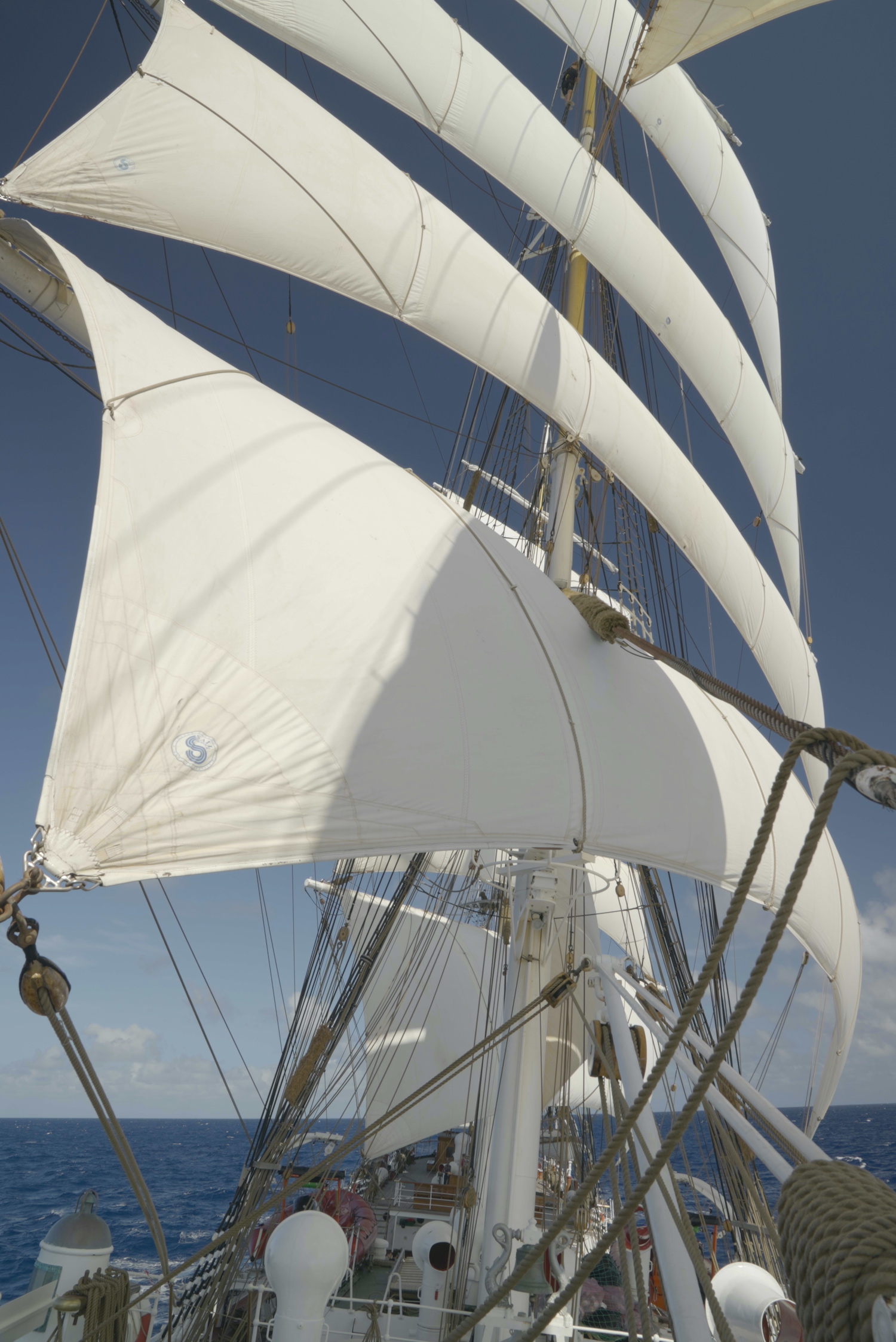 A proud looking Statsraad Lehmkuhl under sails. (Photo: Kjersti Konstali)