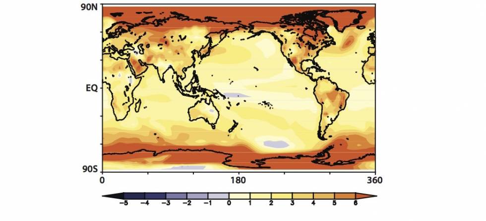 Global temperature in the Pliocene
